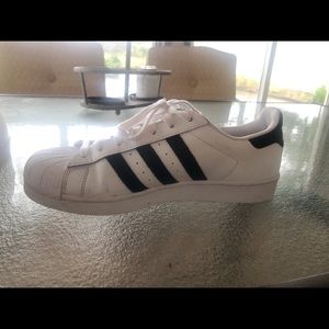 White adidas allstars